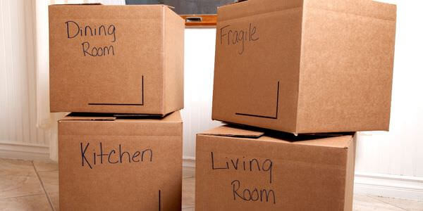 Beschriftete Umzugskartons für Küche und Esszimmer – Umzugskartons in Worms